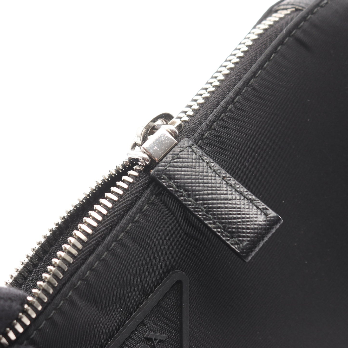 ショルダーバッグ ナイロン サフィアーノレザー ブラック プラダ バッグ PRADA