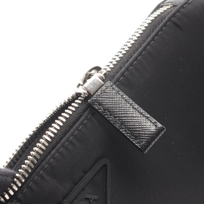 ショルダーバッグ ナイロン サフィアーノレザー ブラック プラダ バッグ PRADA