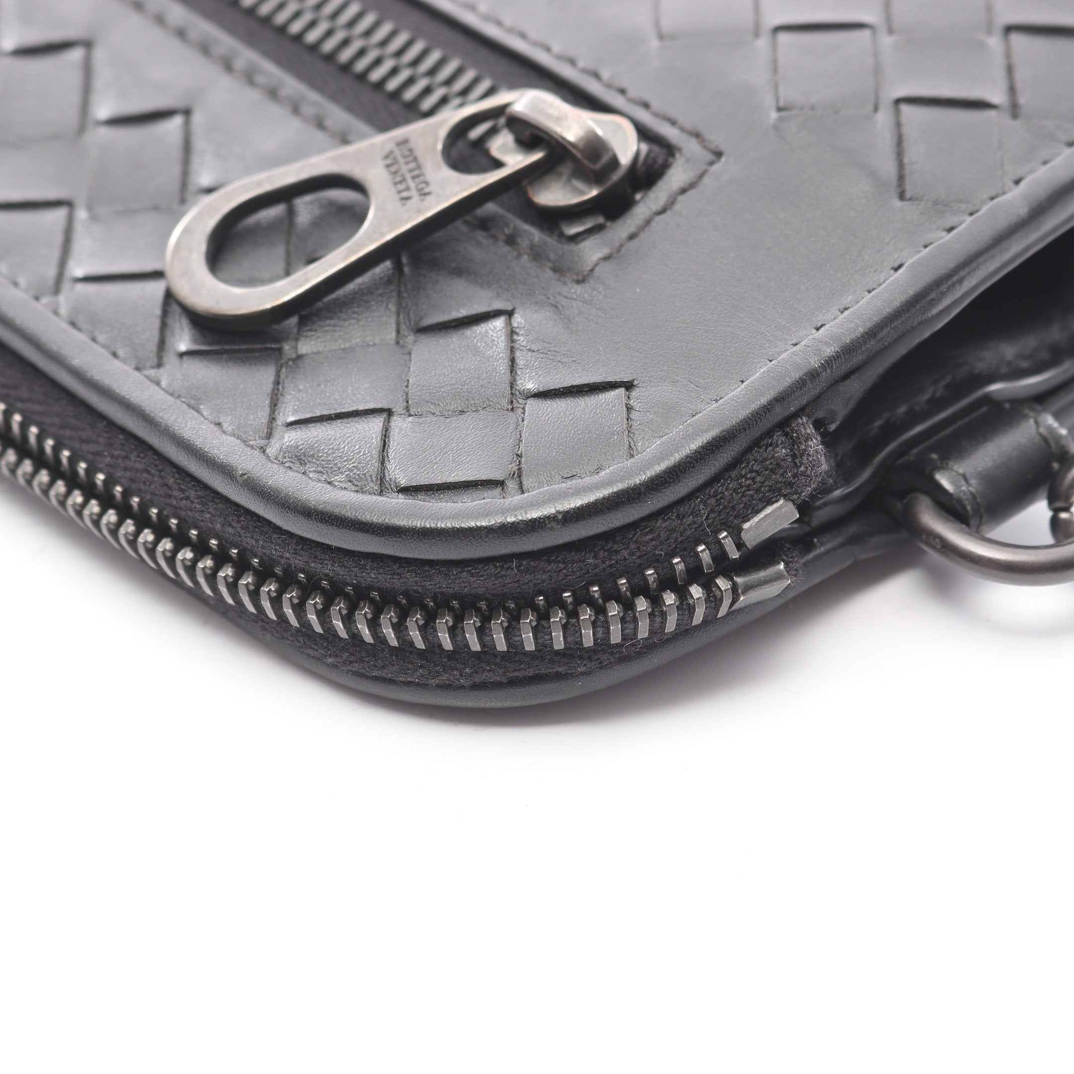 イントレチャート ドキュメントケース クラッチバッグ レザー ブラック