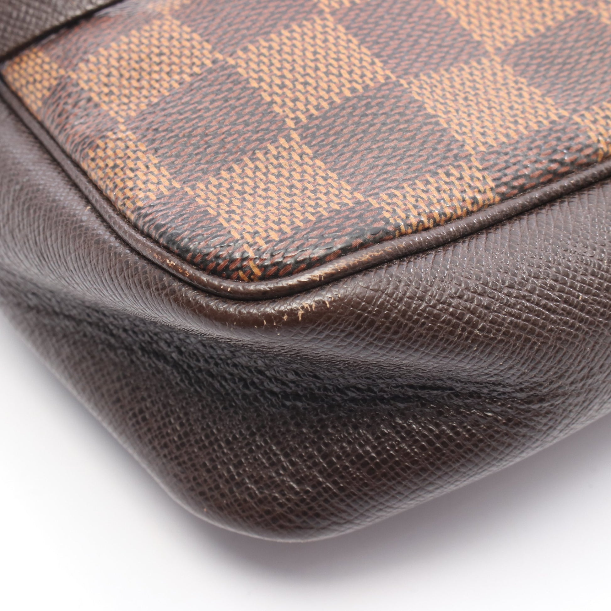 トゥルース メイクアップ ダミエエベヌ ハンドバッグ PVC レザー ブラウン ルイヴィトン バッグ LOUIS VUITTON