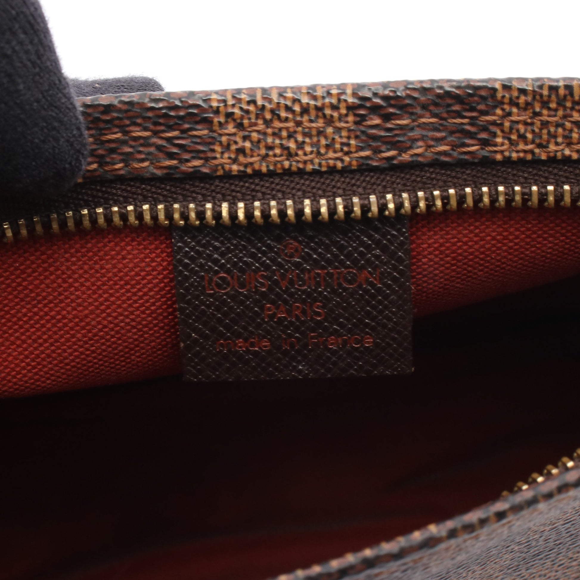 トゥルース メイクアップ ダミエエベヌ ハンドバッグ PVC レザー ブラウン ルイヴィトン バッグ LOUIS VUITTON