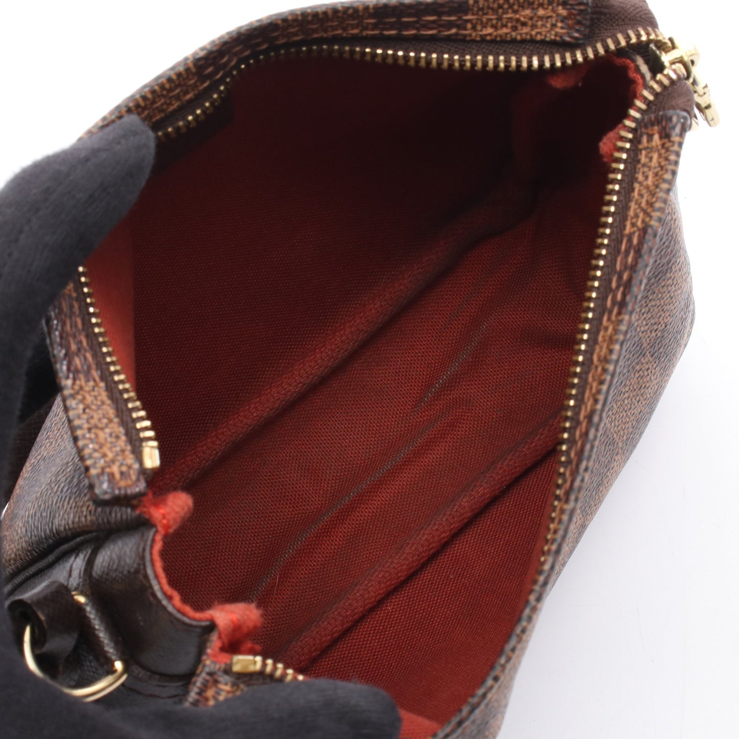 トゥルース メイクアップ ダミエエベヌ ハンドバッグ PVC レザー ブラウン ルイヴィトン バッグ LOUIS VUITTON
