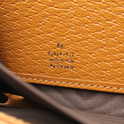 GUCCI × Disney ミッキーマウス ミニGGスプリーム ラウンドファスナー長財布 PVC レザー ベージュ ライトブラウン マルチカラー グッチ 財布・小物 GUCCI