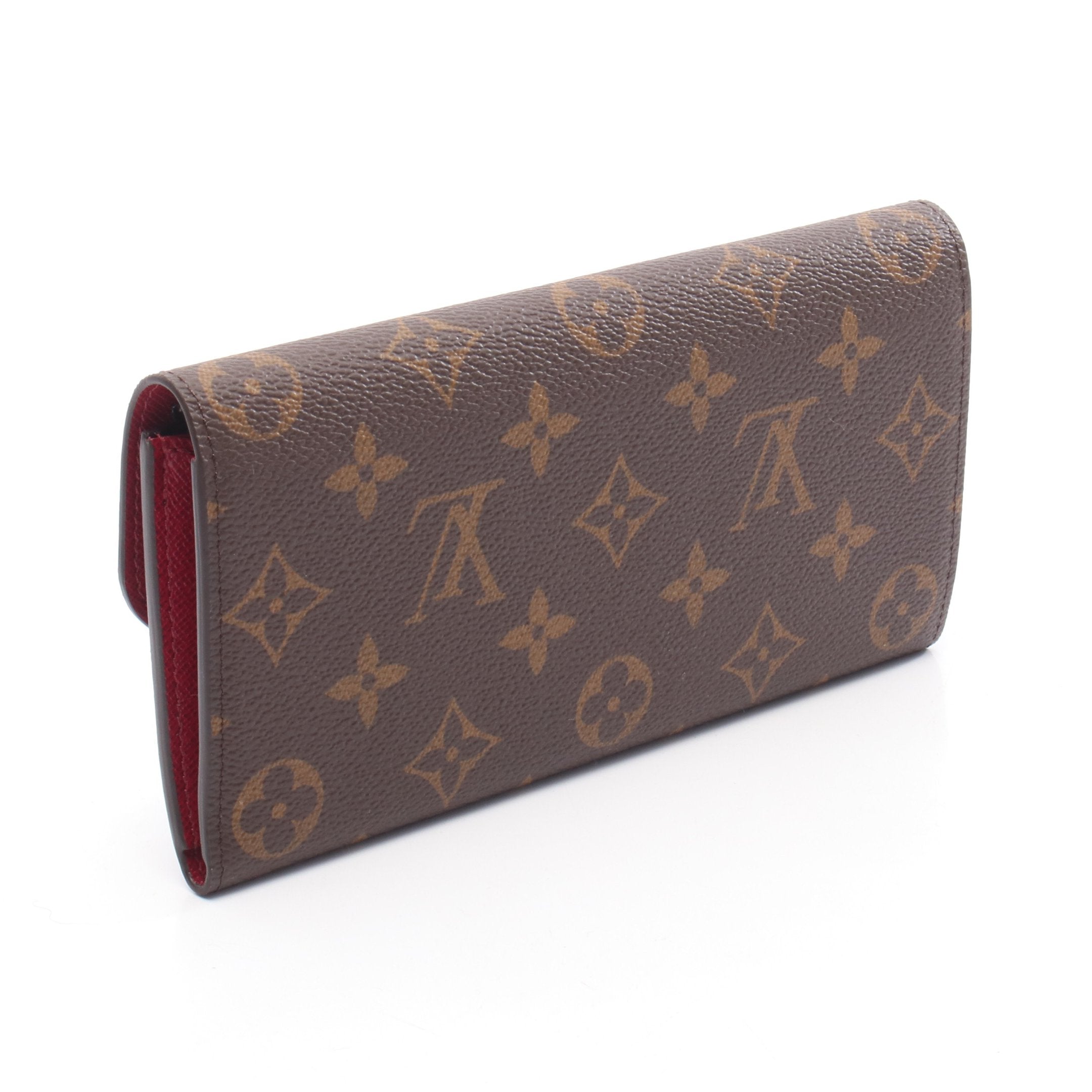 ポルトフォイユ エミリー モノグラム フューシャ 二つ折り長財布 PVC