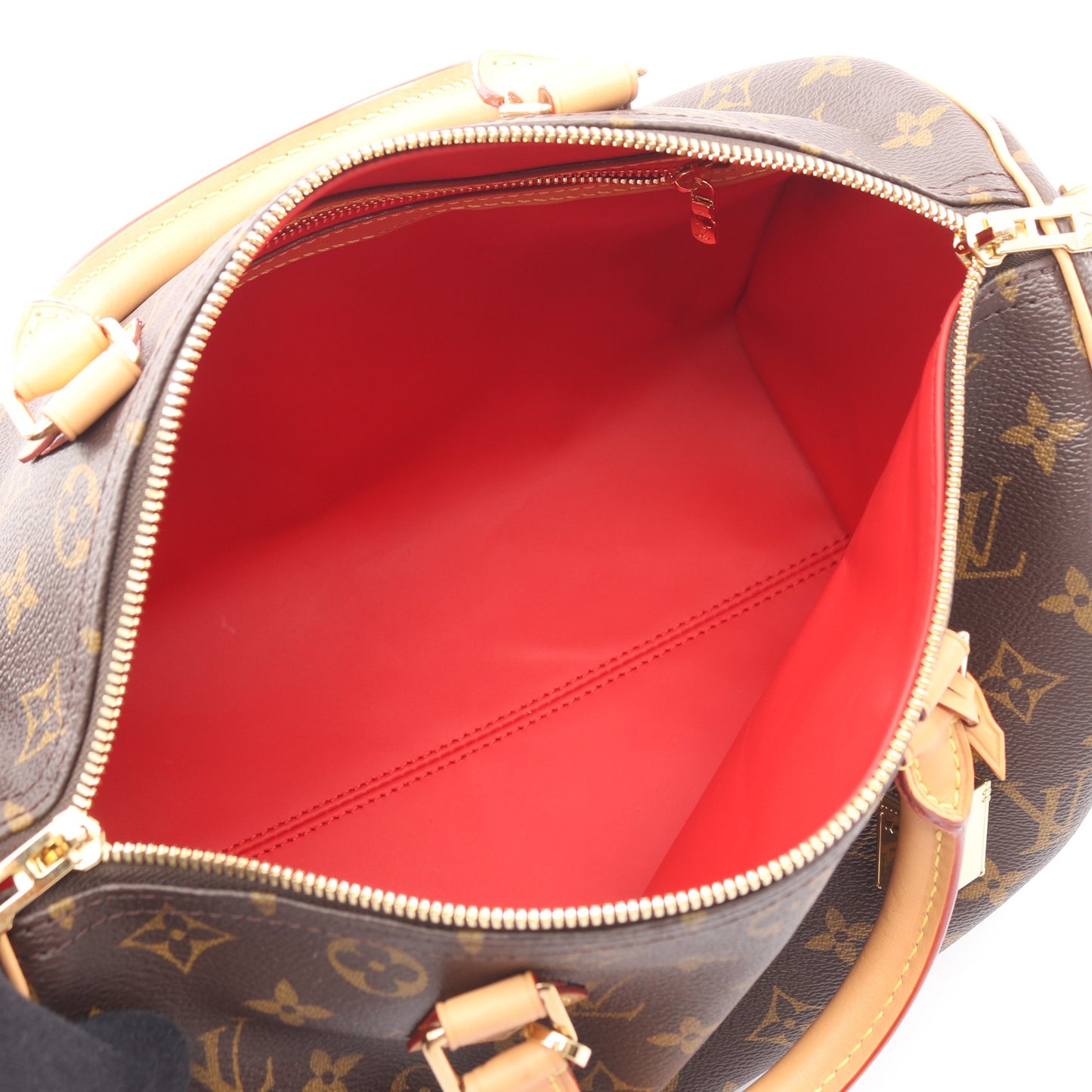 スピーディ バンドリエール30 ソフト モノグラム ハンドバッグ PVC レザー ブラウン 2WAY ルイヴィトン バッグ LOUIS VUITTON
