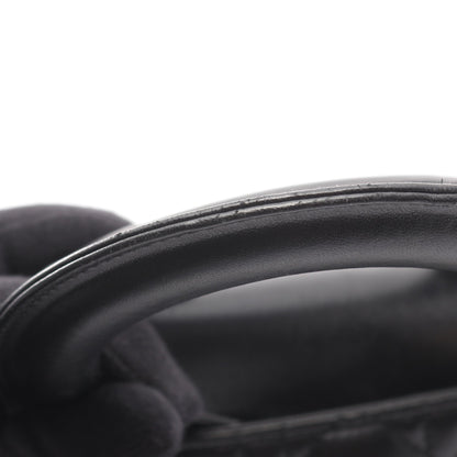 LADY DIOR MY ABCDIOR レディディオール カナージュ ハンドバッグ レザー ブラック 2WAY クリスチャンディオール バッグ Christian Dior