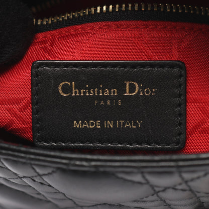 LADY DIOR MY ABCDIOR レディディオール カナージュ ハンドバッグ レザー ブラック 2WAY クリスチャンディオール バッグ Christian Dior