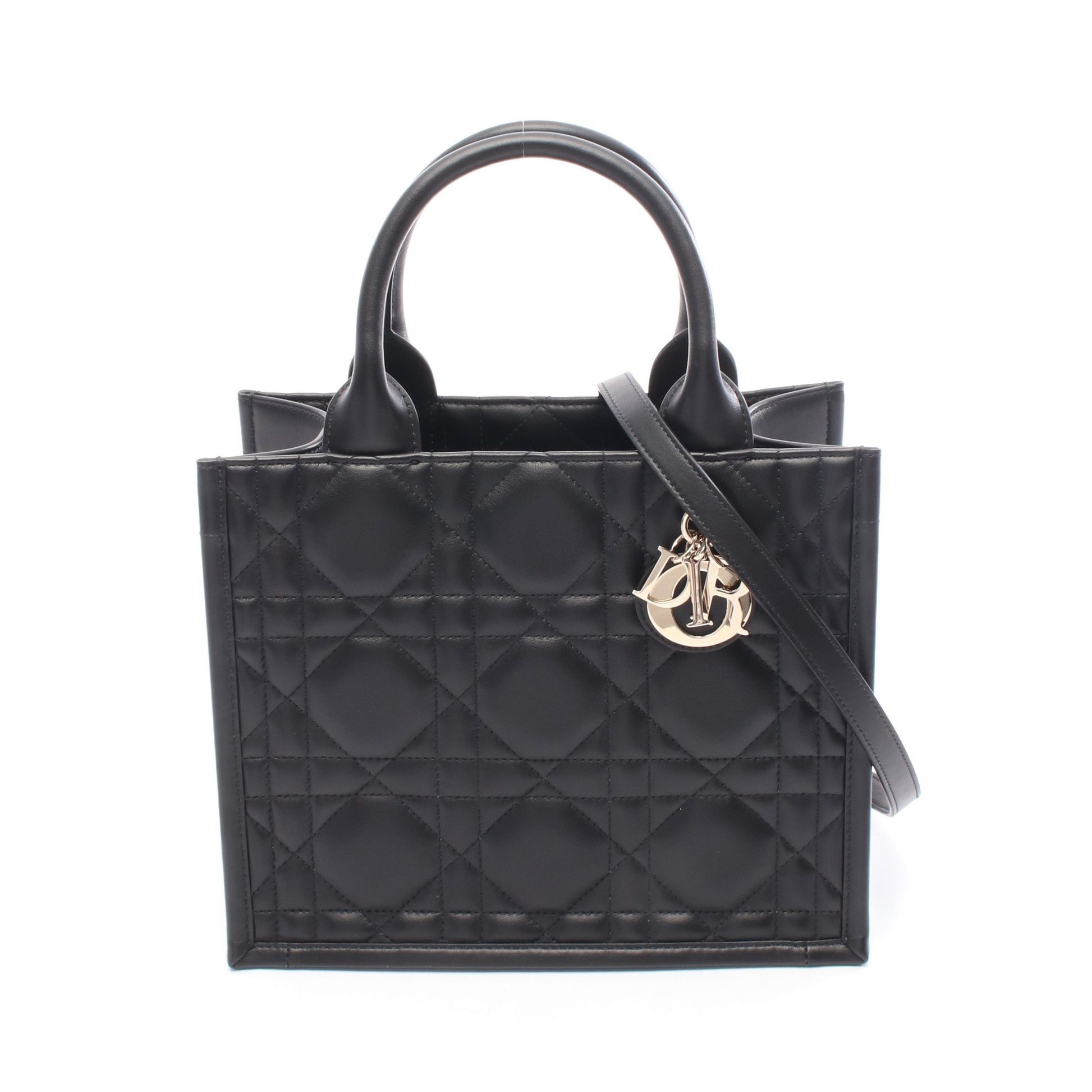 BOOK TOTE ブックトート スモール ハンドバッグ トートバッグ レザー ブラック 2WAY クリスチャンディオール バッグ Christian Dior