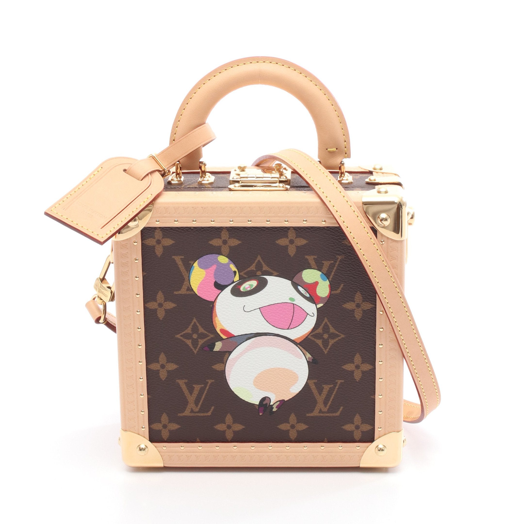 LOUIS VUITTON × TM ミニ スクエアトランク モノグラムパンダ