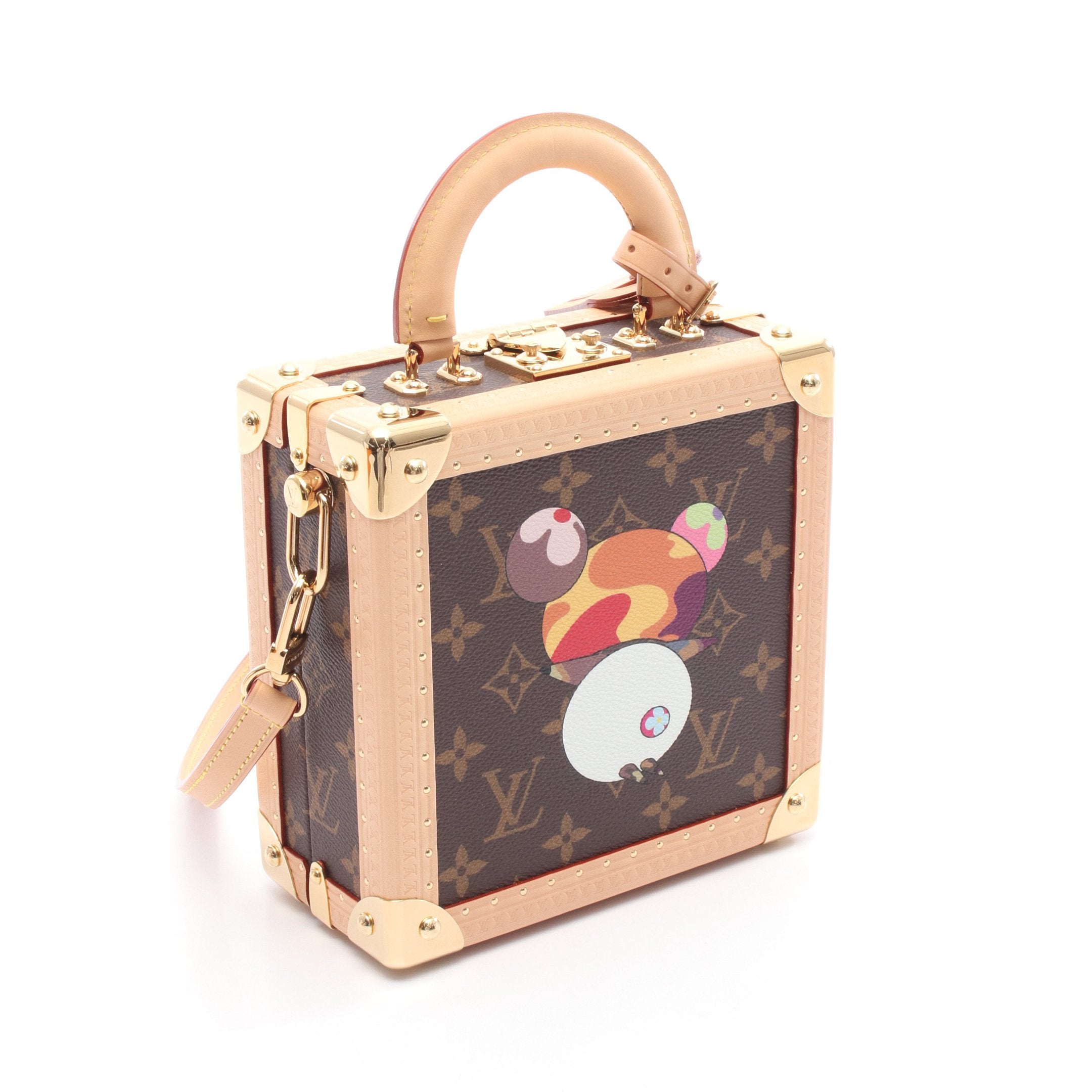 LOUIS VUITTON × TM ミニ スクエアトランク モノグラムパンダ