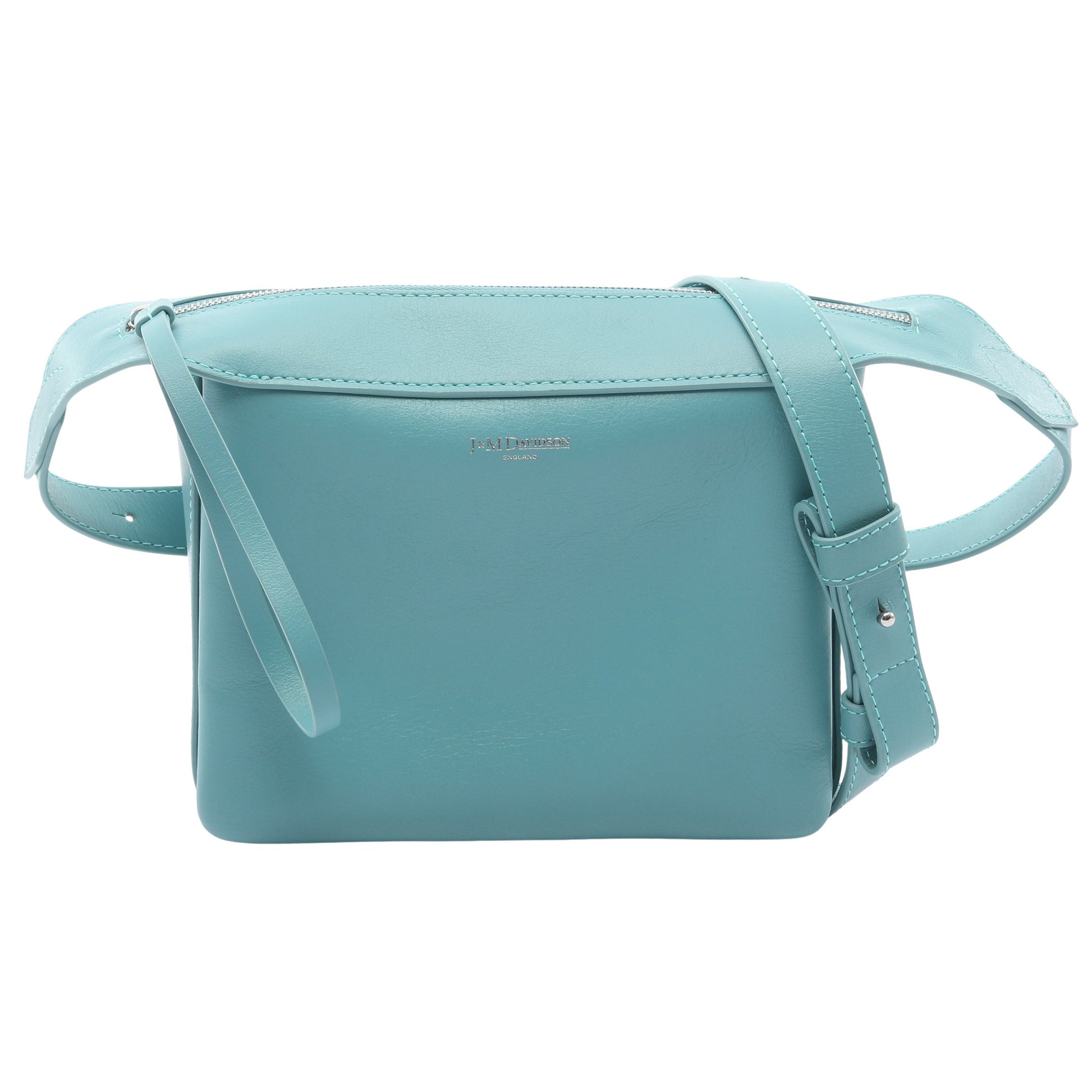 COLLETO BAG ショルダーバッグ レザー ライトブルー ジェイアンドエムデヴィッドソン バッグ J&M DAVIDSON
