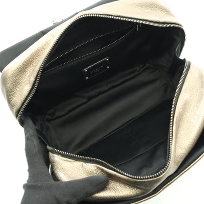 ローラ26 ハンドバッグ レザー シャンパンゴールド ブラック メタリック ロエベ バッグ LOEWE
