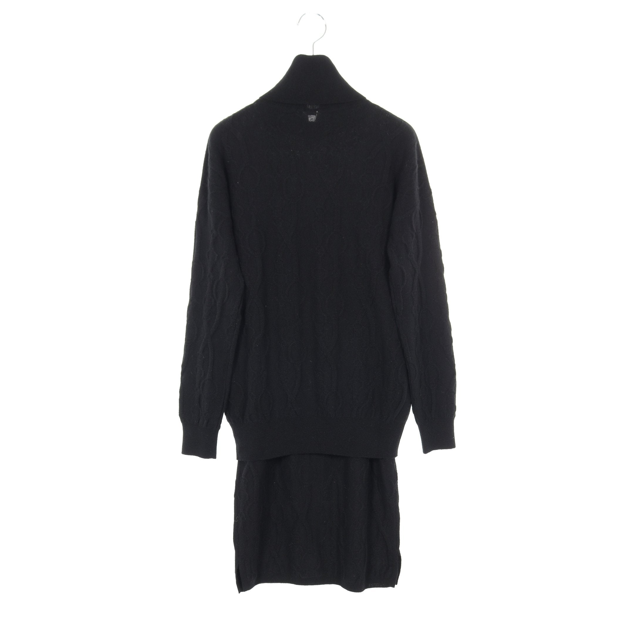 ニット セットアップ タートルネック カシミヤ ブラック エルメス – RECLO