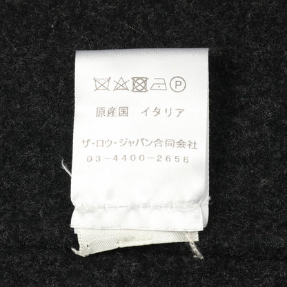 ロングコート ウール カシミヤ ダークグレー ダブルブレスト ザロウ アウター THE ROW