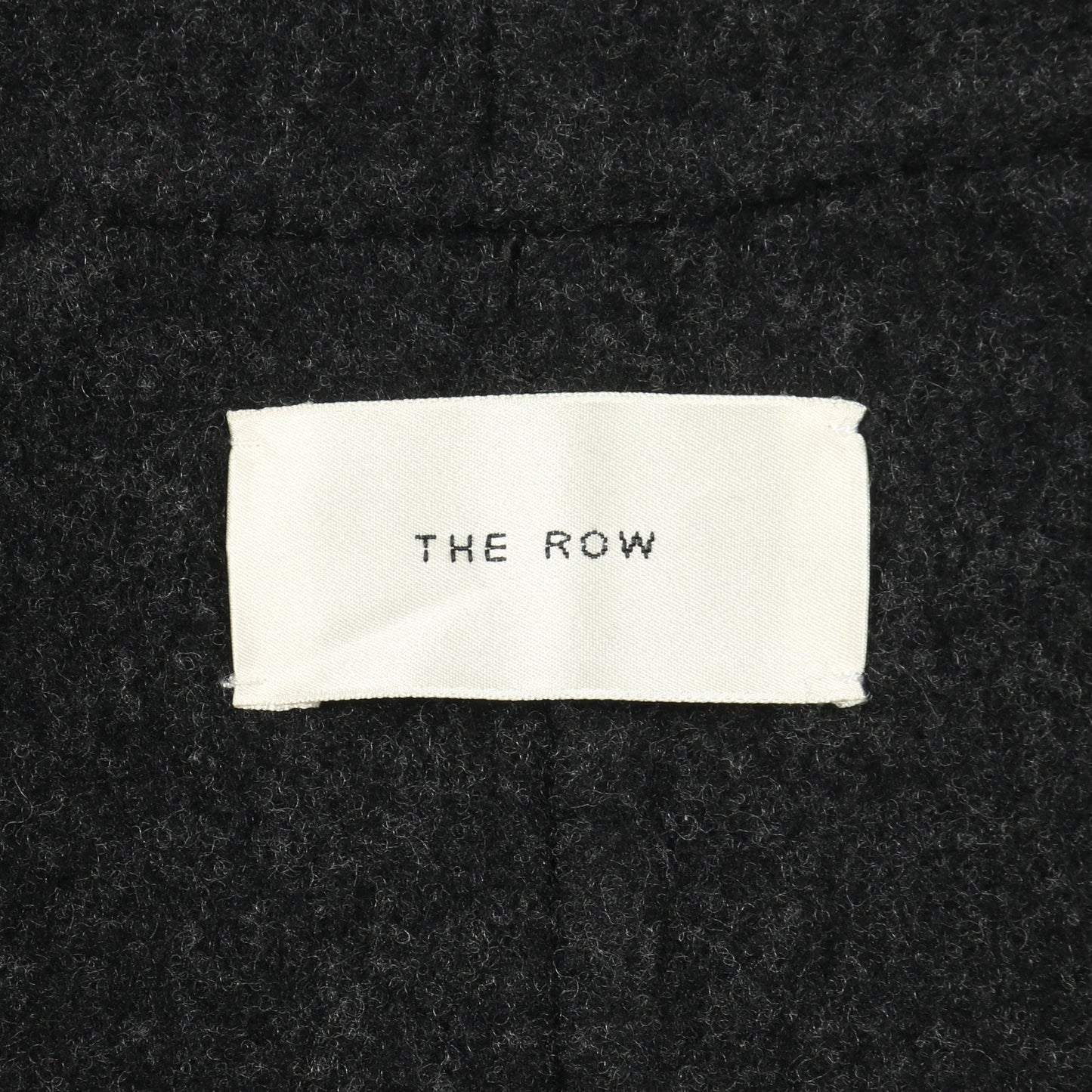 ロングコート ウール カシミヤ ダークグレー ダブルブレスト ザロウ アウター THE ROW
