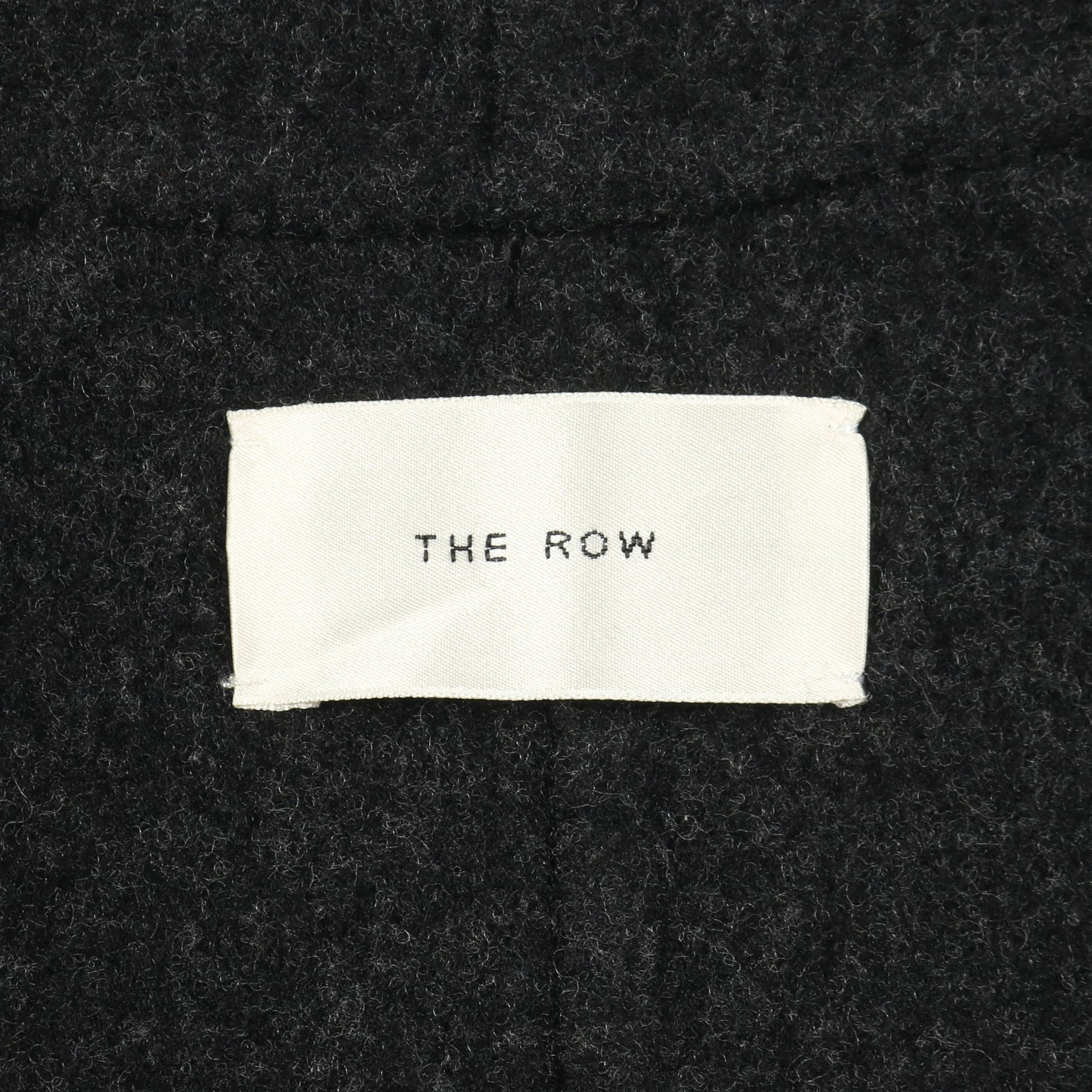 ロングコート ウール カシミヤ ダークグレー ダブルブレスト ザロウ アウター THE ROW