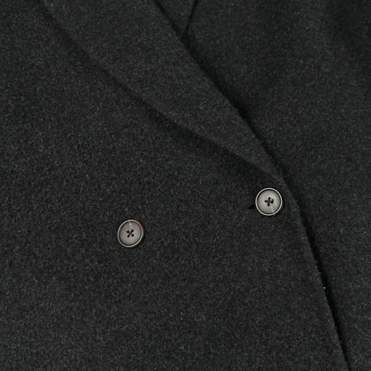 ロングコート ウール カシミヤ ダークグレー ダブルブレスト ザロウ アウター THE ROW