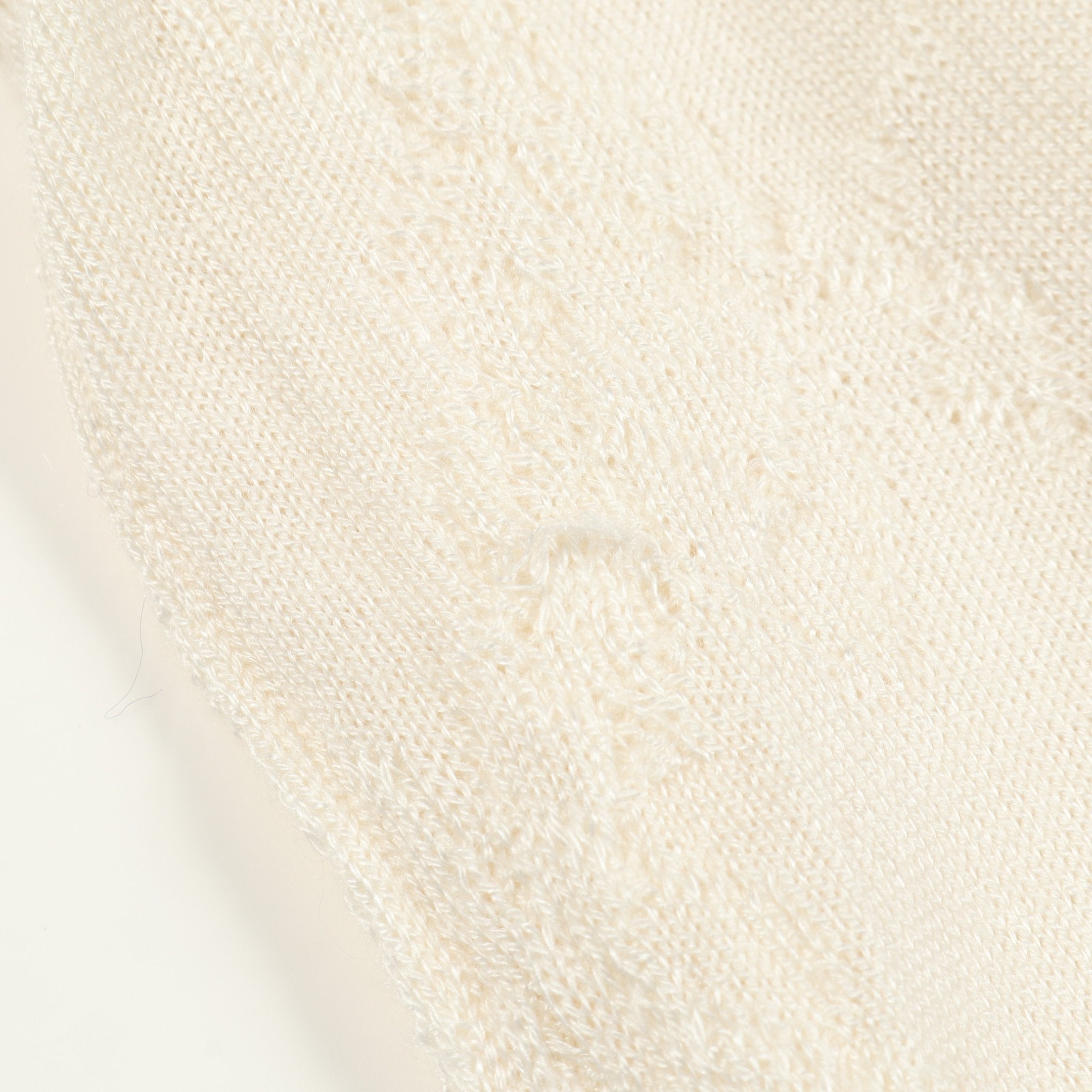 ニット Vネック カシミヤ シルク オフホワイト エルメス – RECLO