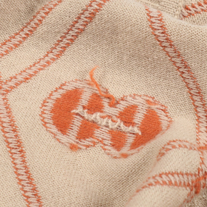 Hロンド ニット クルーネック カシミヤ ベージュ オレンジブラウン エルメス トップス HERMES