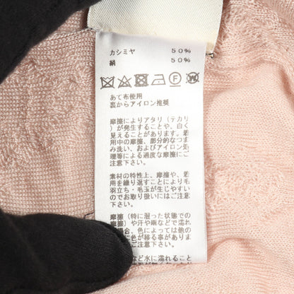 ニット Vネック カシミヤ シルク ピンク エルメス トップス HERMES