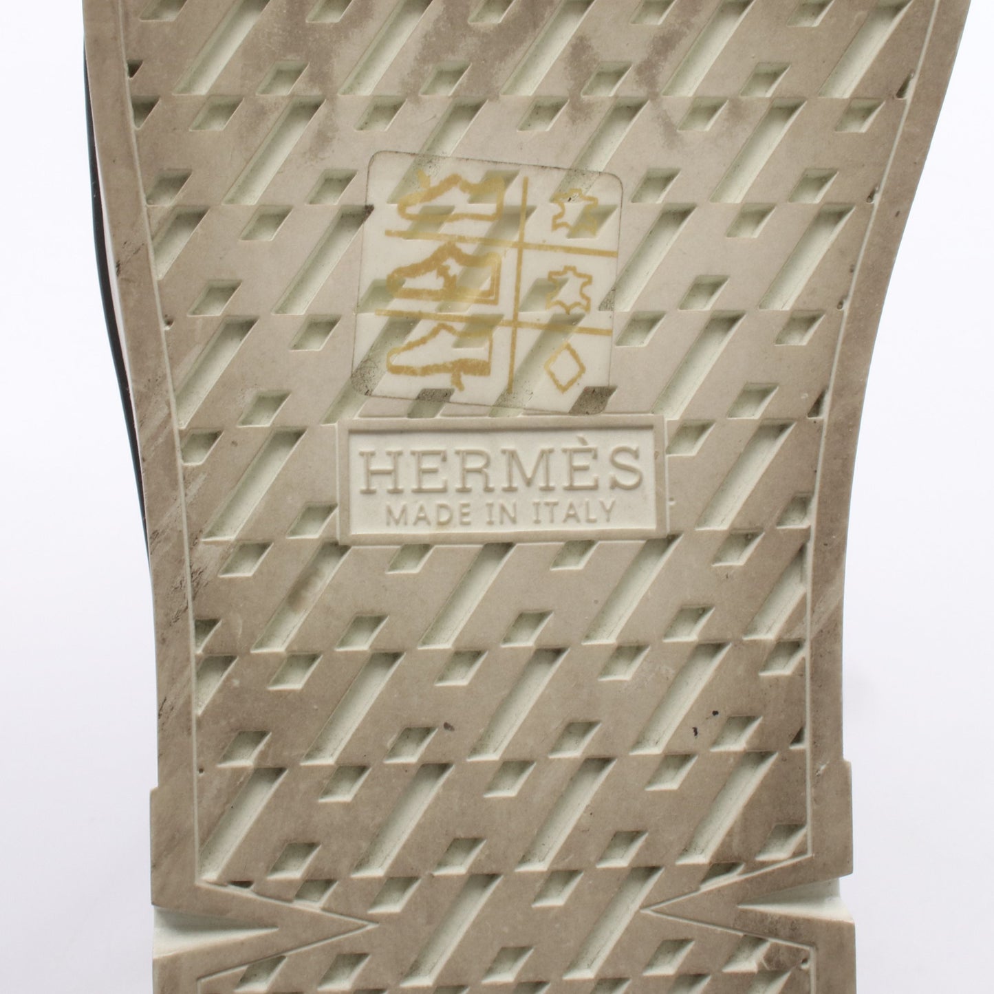 デア スニーカー レザー ホワイト ベージュ エルメス シューズ HERMES