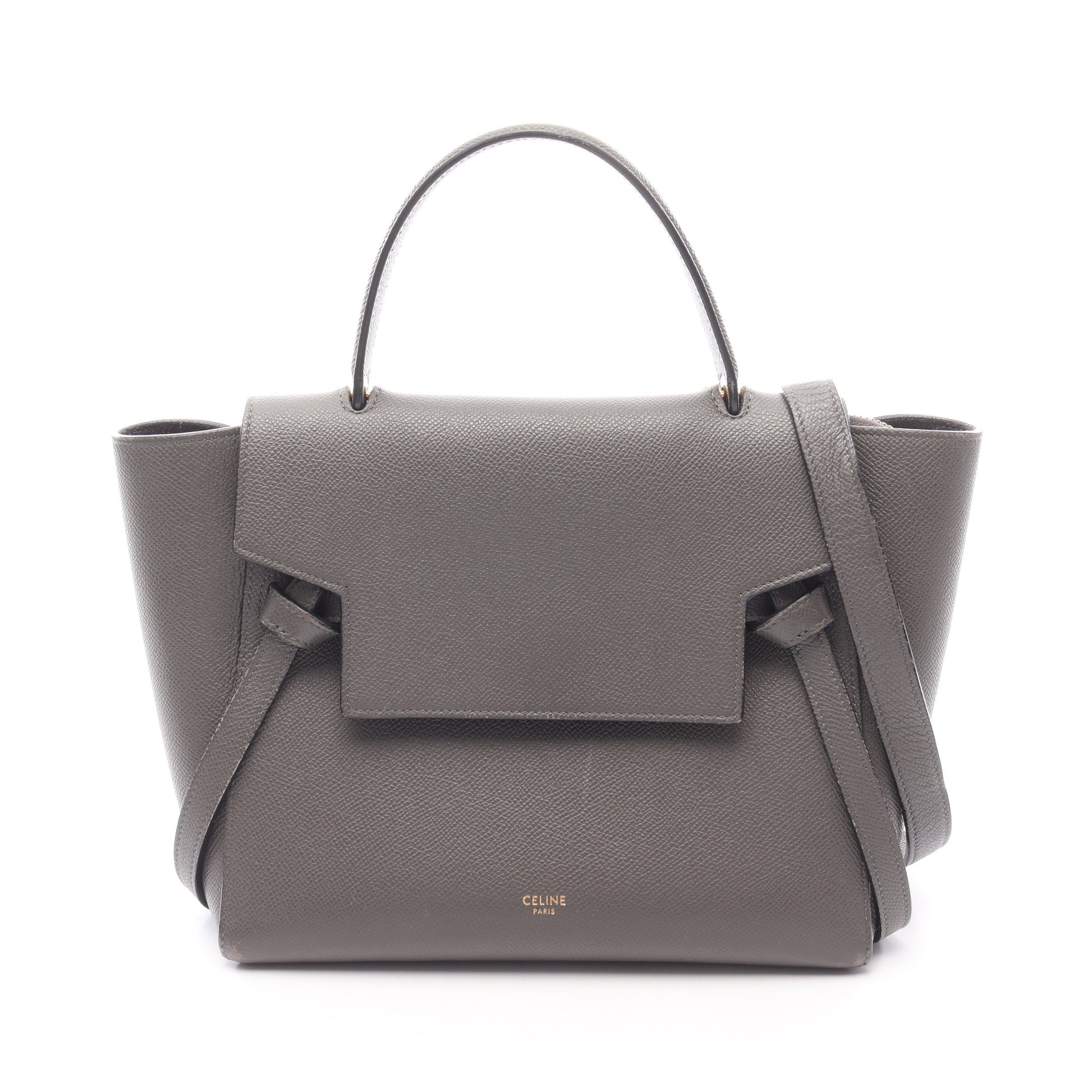 BELT BAG MICRO ベルトバッグ マイクロ ハンドバッグ レザー グレー 