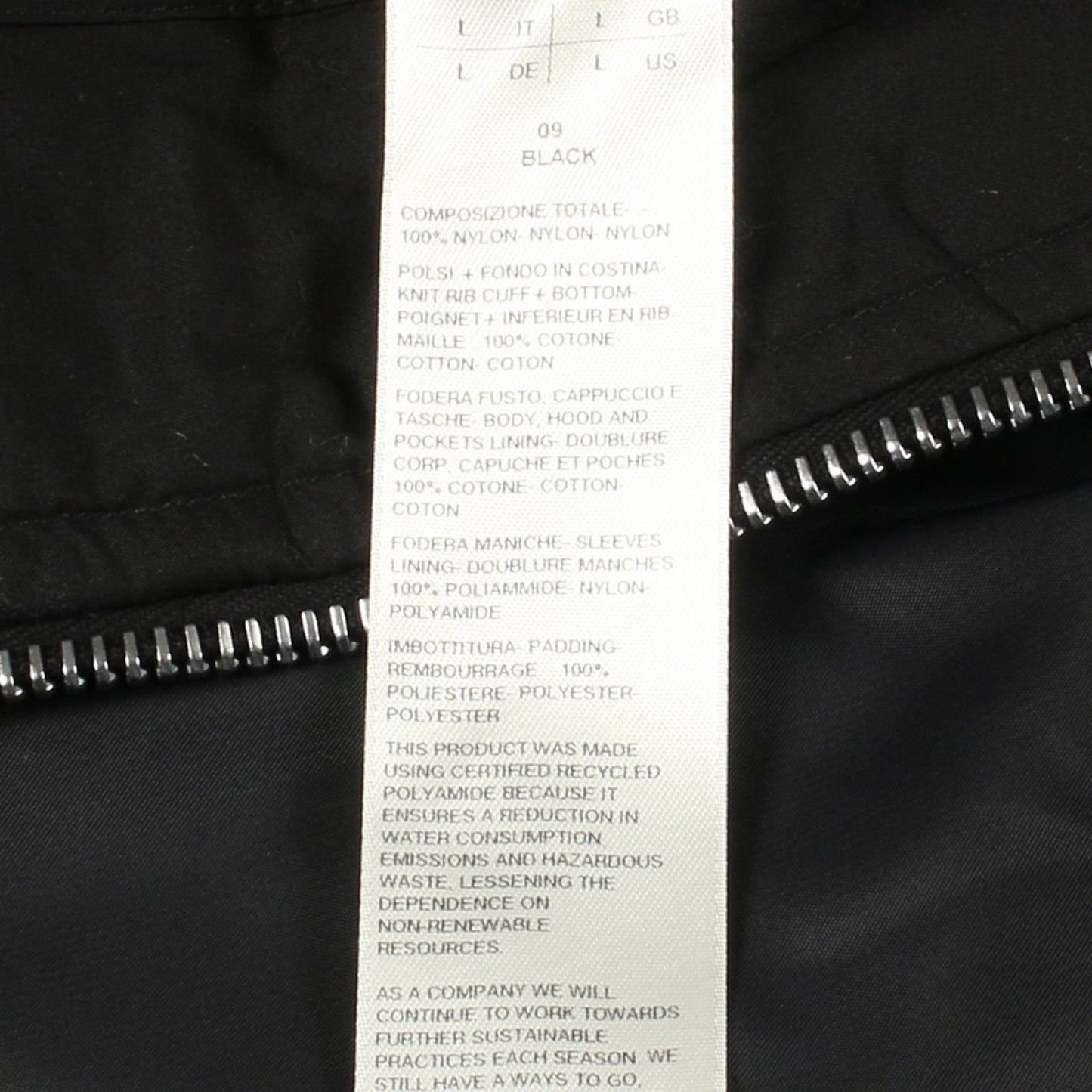 Gimp Nylon Hood ジャケット ナイロン ブラック フード付き リックオウエンスダークシャドウ アウター Rick Owens DRKSHDW