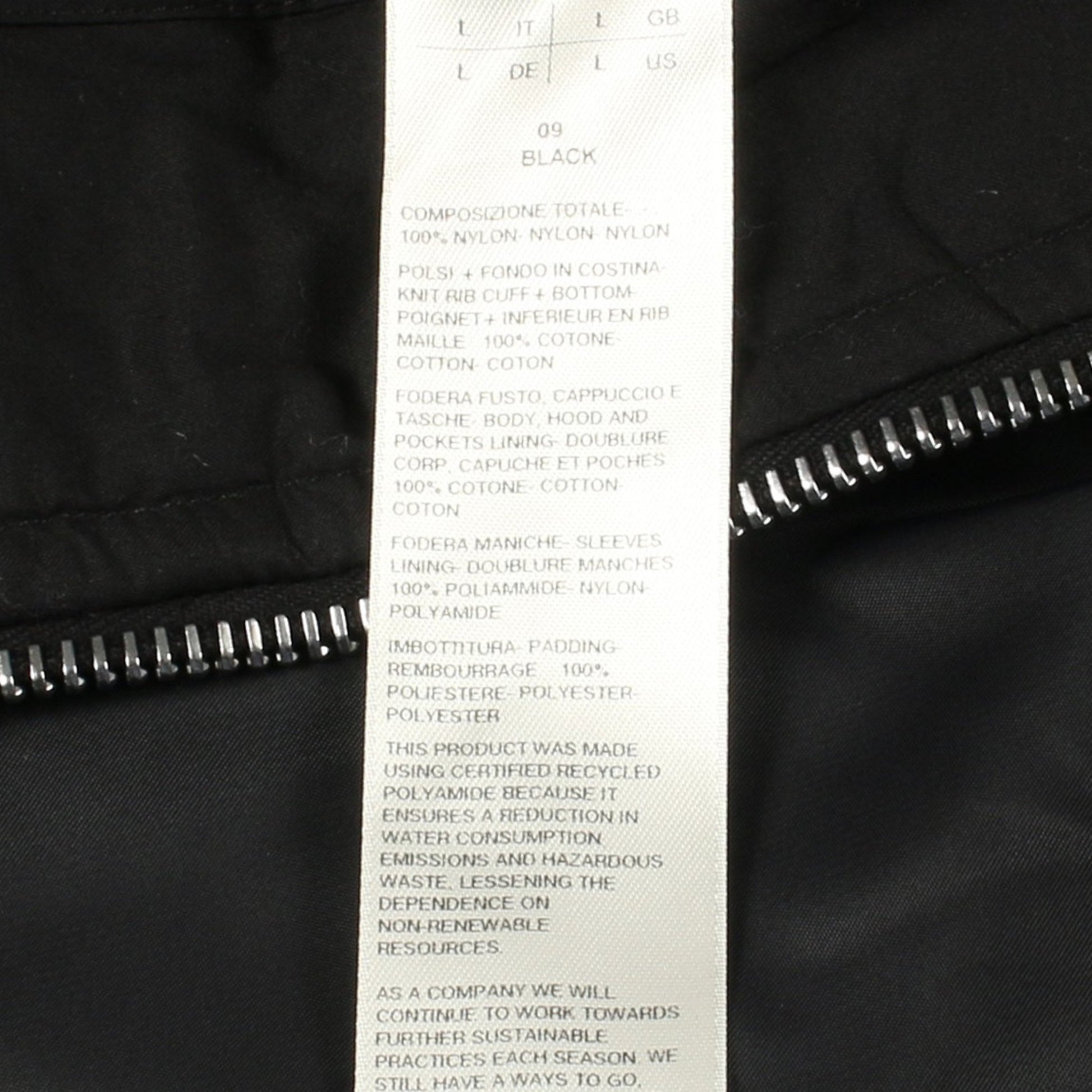 Gimp Nylon Hood ジャケット ナイロン ブラック フード付き リックオウエンスダークシャドウ アウター Rick Owens DRKSHDW