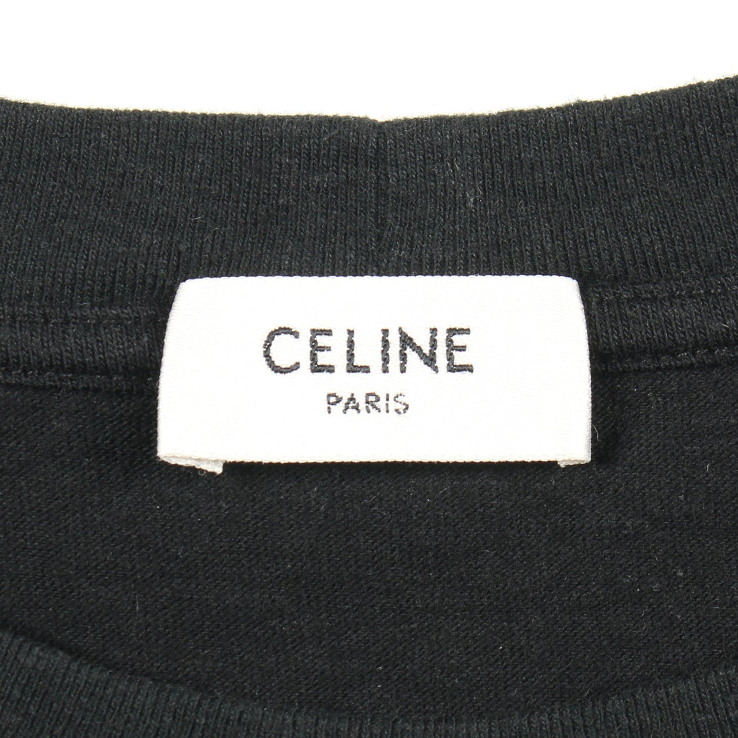 半袖Tシャツ ロゴプリント コットン ブラック セリーヌ トップス CELINE