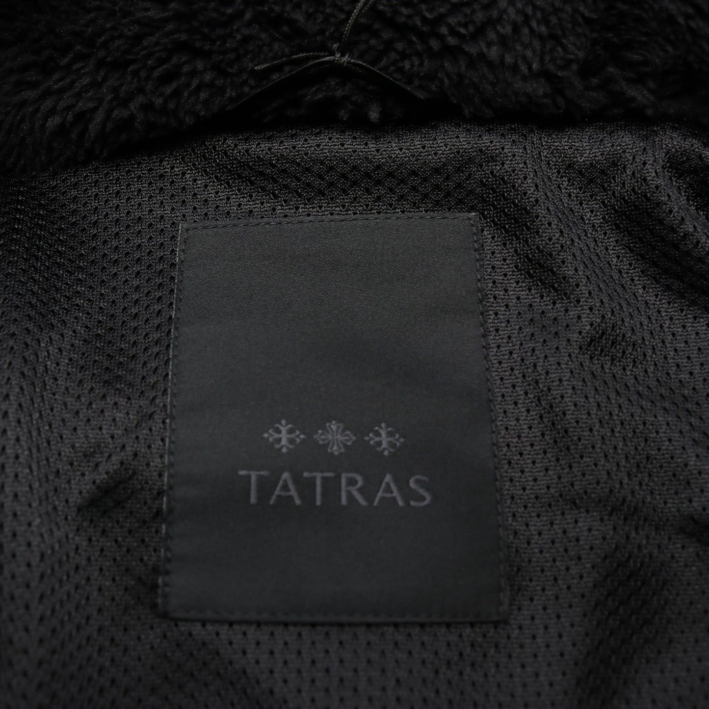 MENFI メンフィ エコファー ジップアップ ジャケット ブラック フード付き タトラス アウター TATRAS