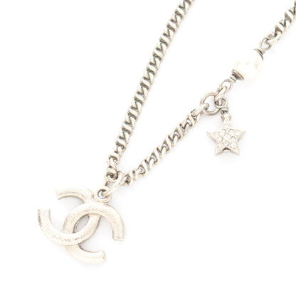ネックレス ラインストーン フェイクパール ゴールド ホワイト クリア D20P シャネル アクセサリー CHANEL