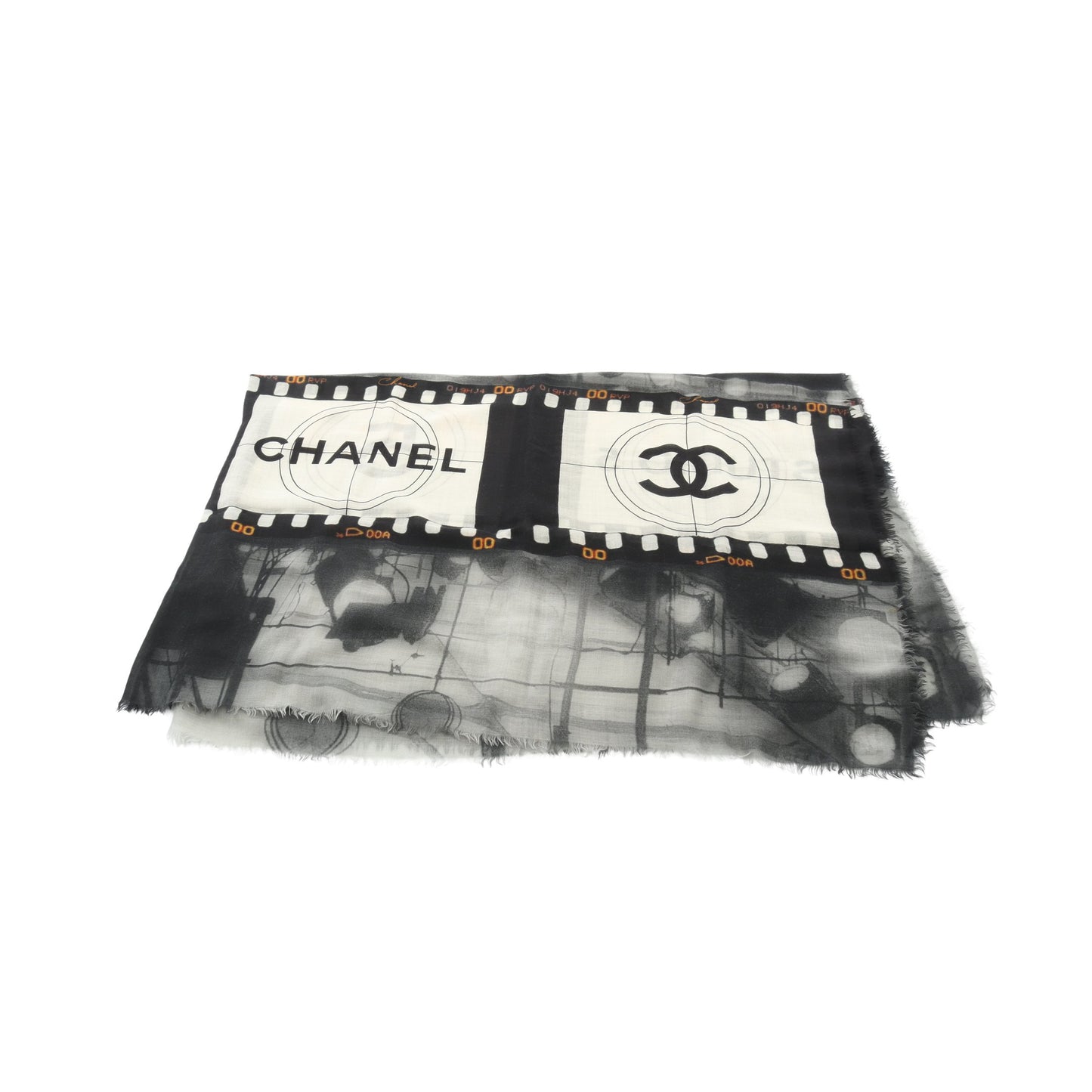 ココマーク スカーフ ショール カシミヤ ブラック マルチカラー シャネル 財布・小物 CHANEL