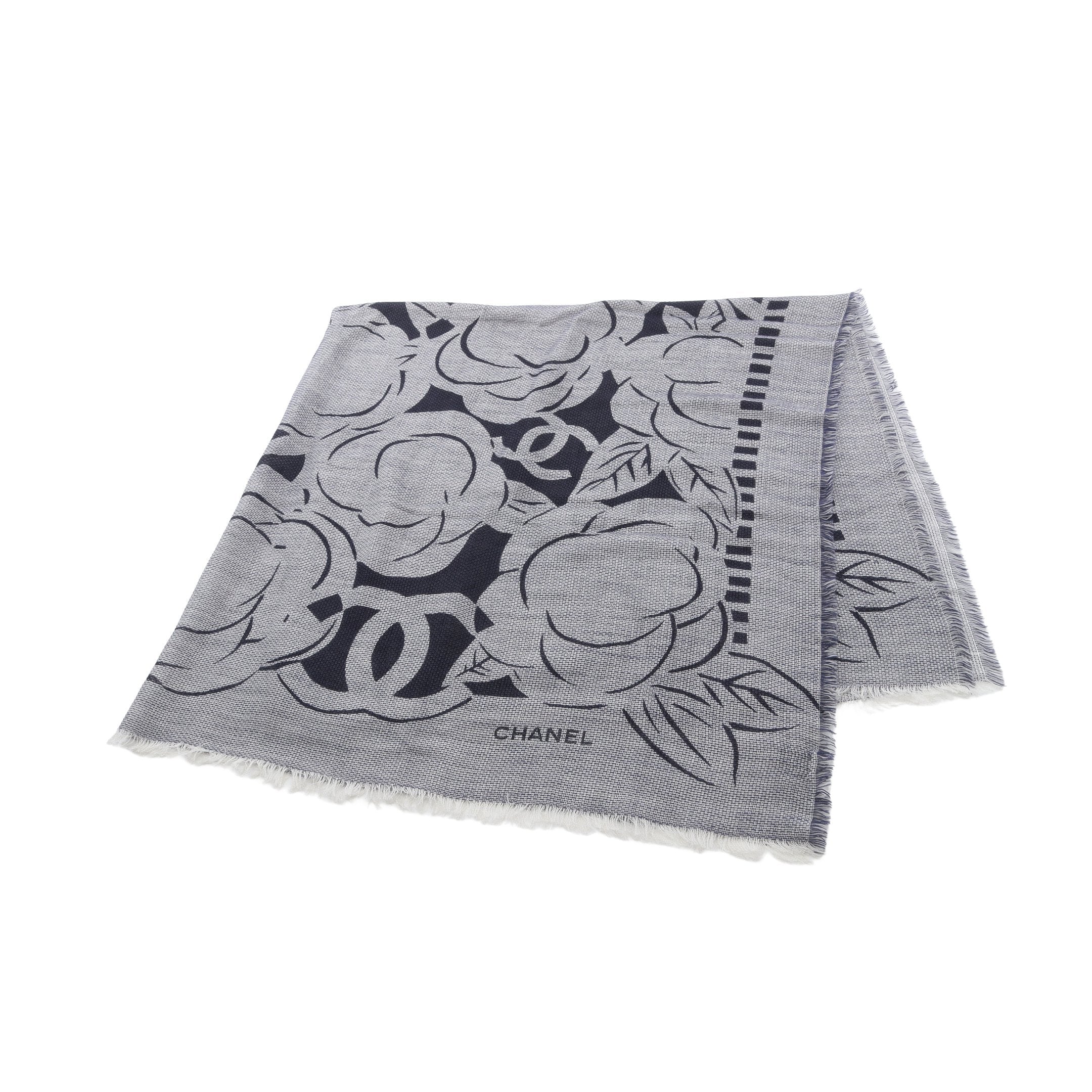 ココマーク カメリア ストール ショール ウール シルク オフホワイト