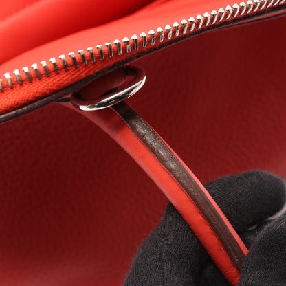 ボリード31 ローズジャイプール ハンドバッグ トリヨンクレマンス コーラルピンク シルバー金具 2WAY T刻印 エルメス バッグ HERMES