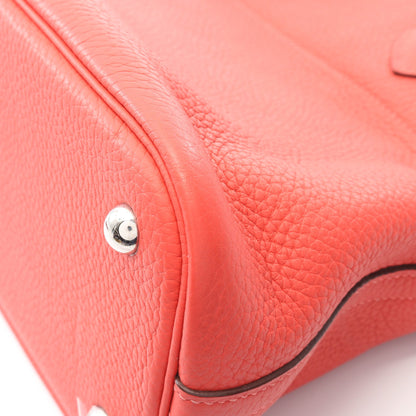 ボリード31 ローズジャイプール ハンドバッグ トリヨンクレマンス コーラルピンク シルバー金具 2WAY T刻印 エルメス バッグ HERMES