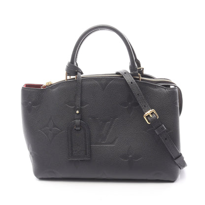 プティ パレPM モノグラムアンプラント ハンドバッグ レザー ブラック 2WAY ルイヴィトン バッグ LOUIS VUITTON