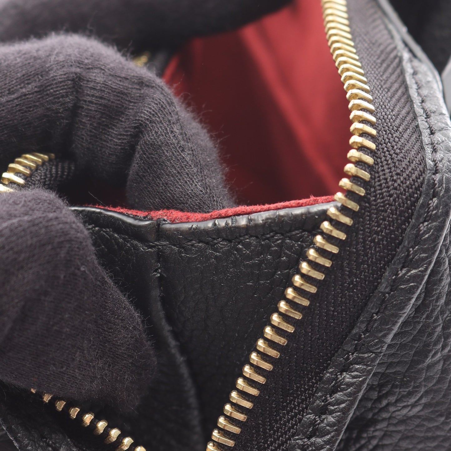 プティ パレPM モノグラムアンプラント ハンドバッグ レザー ブラック 2WAY ルイヴィトン バッグ LOUIS VUITTON