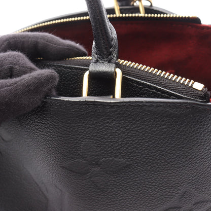 プティ パレPM モノグラムアンプラント ハンドバッグ レザー ブラック 2WAY ルイヴィトン バッグ LOUIS VUITTON