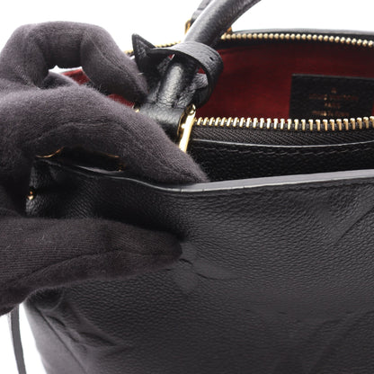 プティ パレPM モノグラムアンプラント ハンドバッグ レザー ブラック 2WAY ルイヴィトン バッグ LOUIS VUITTON