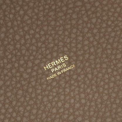 ピコタンロックPM エトゥープ ハンドバッグ トリヨンクレマンス グレーブラウン ゴールド金具 K刻印 エルメス バッグ HERMES