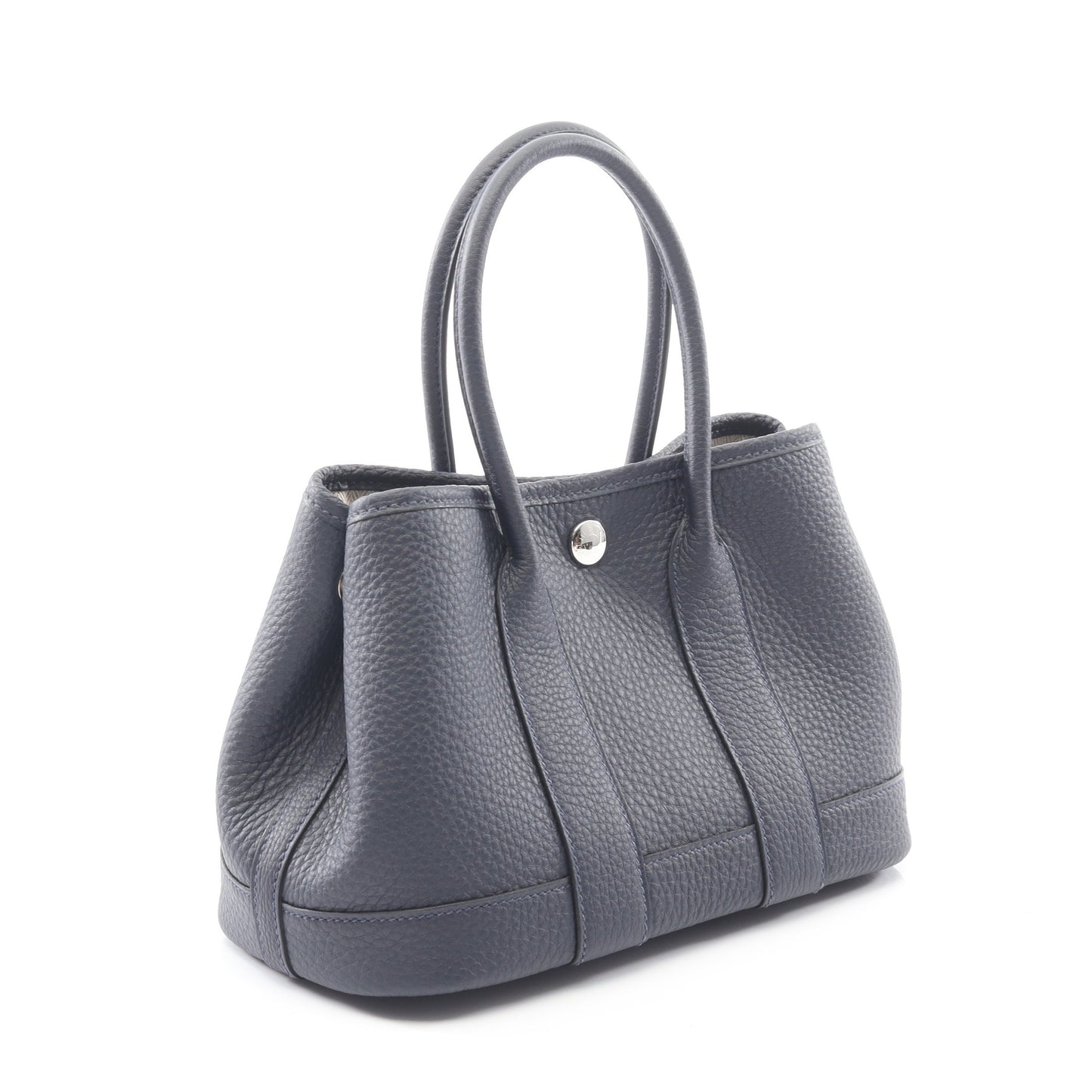 ネオガーデン23 ブルーニュイ ハンドバッグ ネゴンダ ネイビー シルバー金具 K刻印 エルメス バッグ HERMES