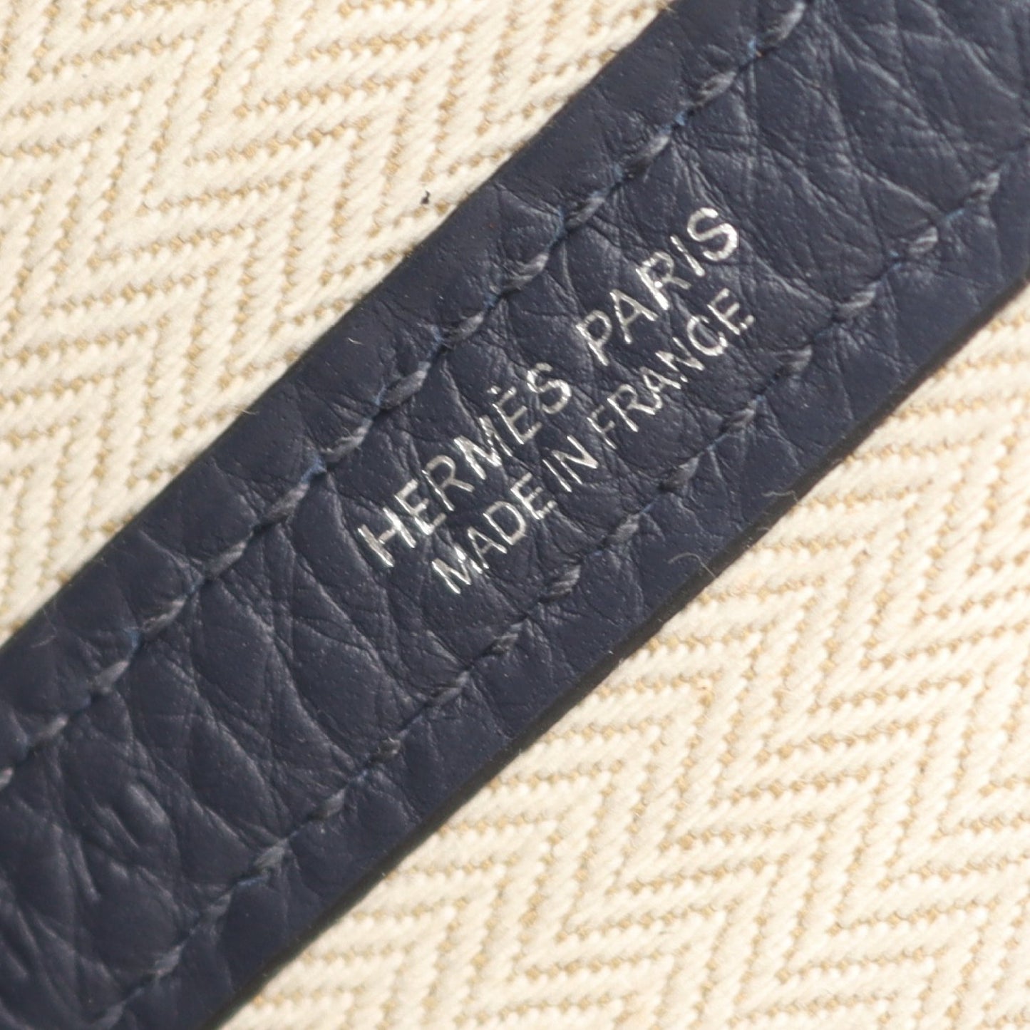 ネオガーデン23 ブルーニュイ ハンドバッグ ネゴンダ ネイビー シルバー金具 K刻印 エルメス バッグ HERMES