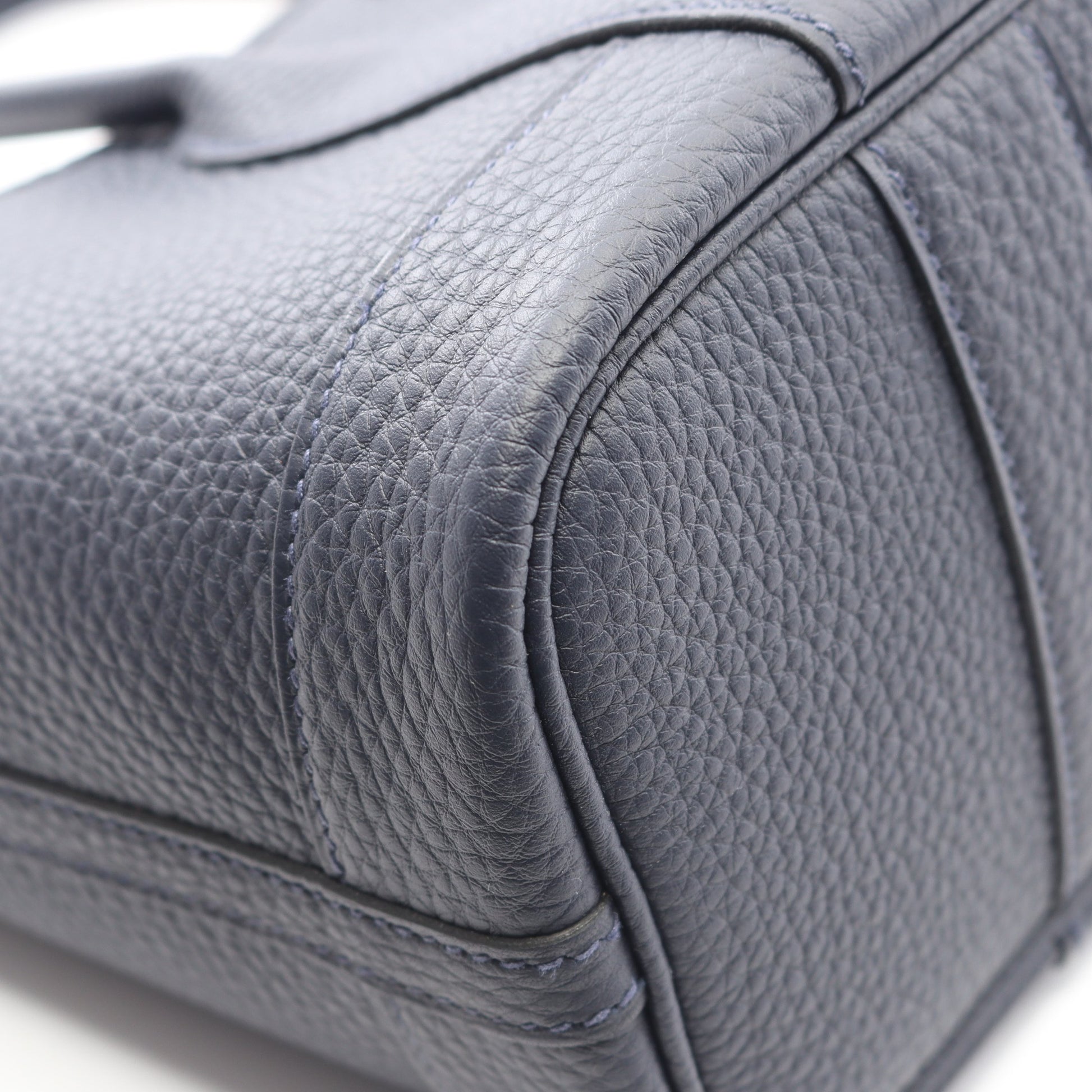 ネオガーデン23 ブルーニュイ ハンドバッグ ネゴンダ ネイビー シルバー金具 K刻印 エルメス バッグ HERMES