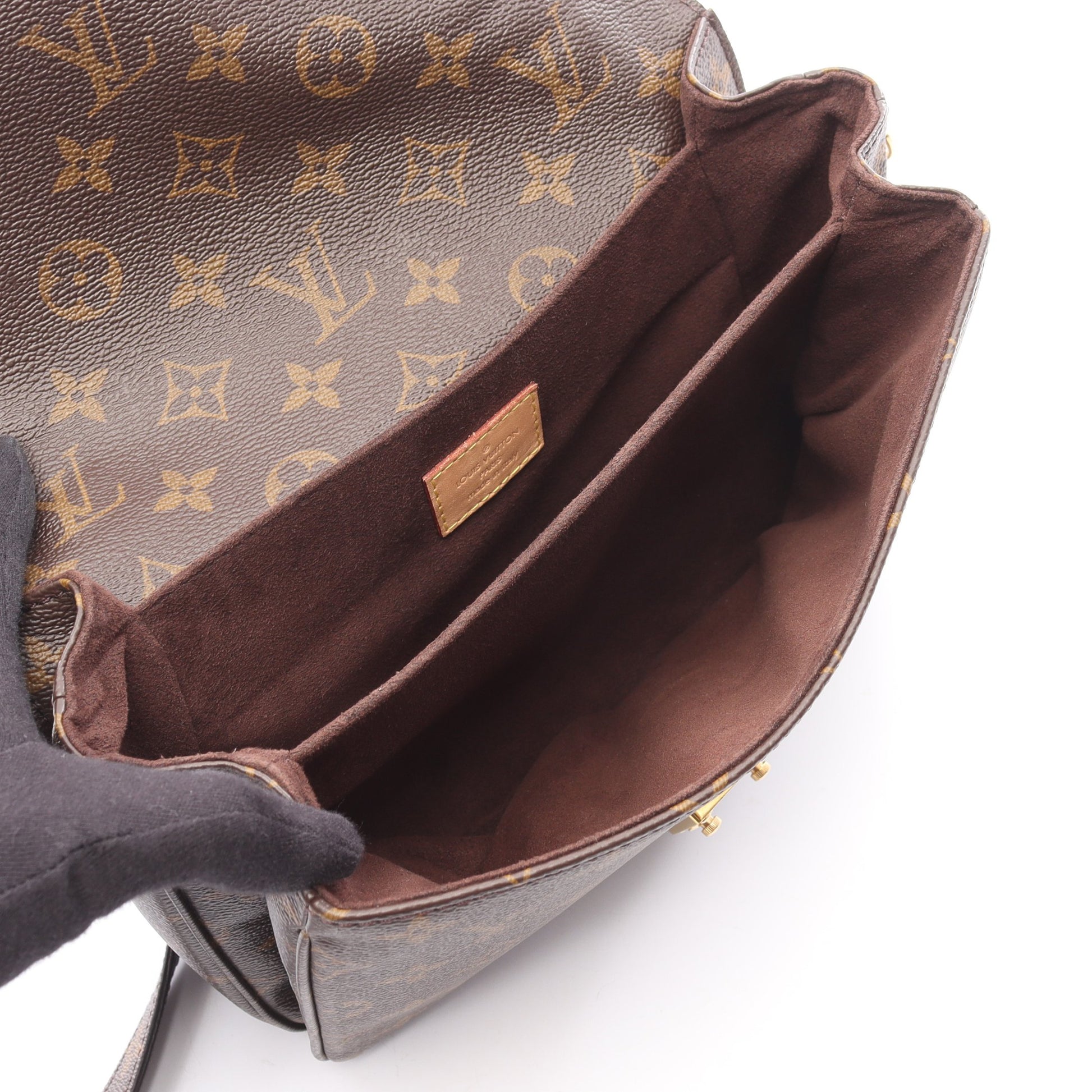 ポシェット メティス MM モノグラム ハンドバッグ PVC レザー ブラウン 2WAY ルイヴィトン バッグ LOUIS VUITTON