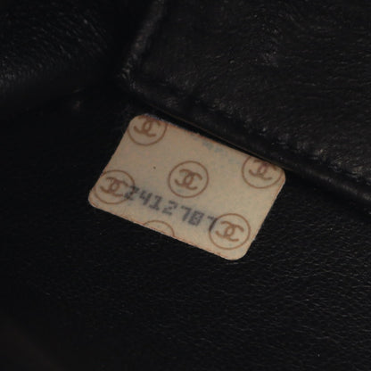 ハンドバッグ ナイロンキャンバス ダークグレー ゴールド金具 2WAY ヴィンテージ シャネル バッグ CHANEL