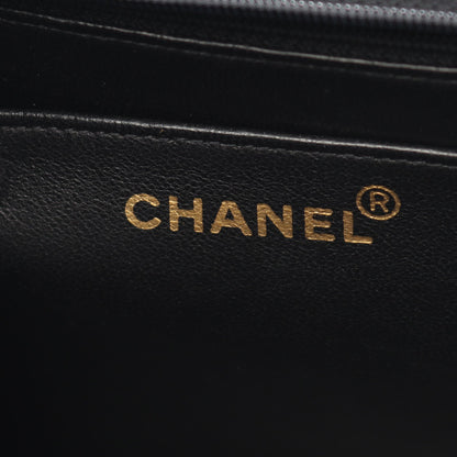 ハンドバッグ ナイロンキャンバス ダークグレー ゴールド金具 2WAY ヴィンテージ シャネル バッグ CHANEL