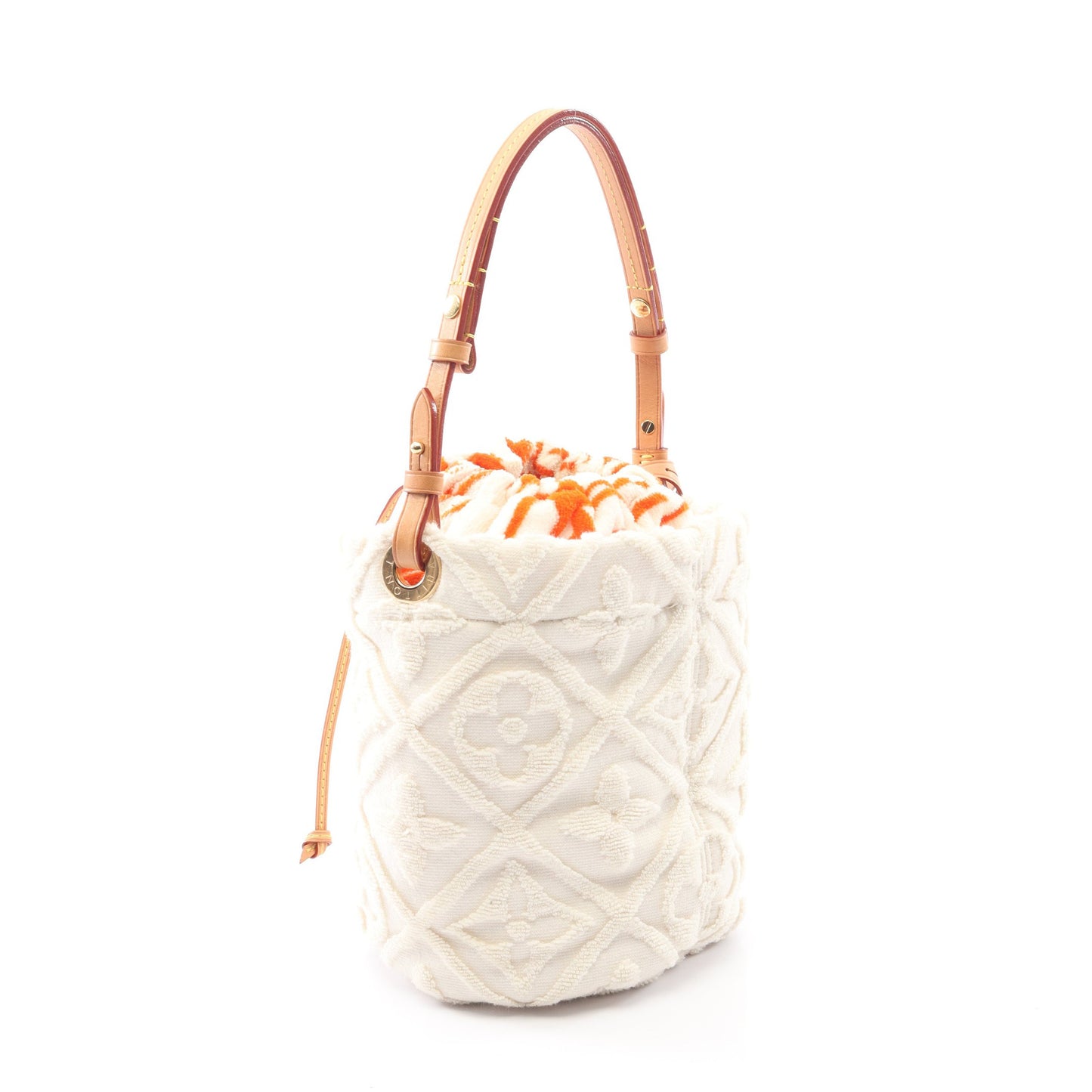 LV バケーション バイザプール バケット ショルダーバッグ パイル レザー オフホワイト ブラウン マルチカラー ルイヴィトン バッグ LOUIS VUITTON