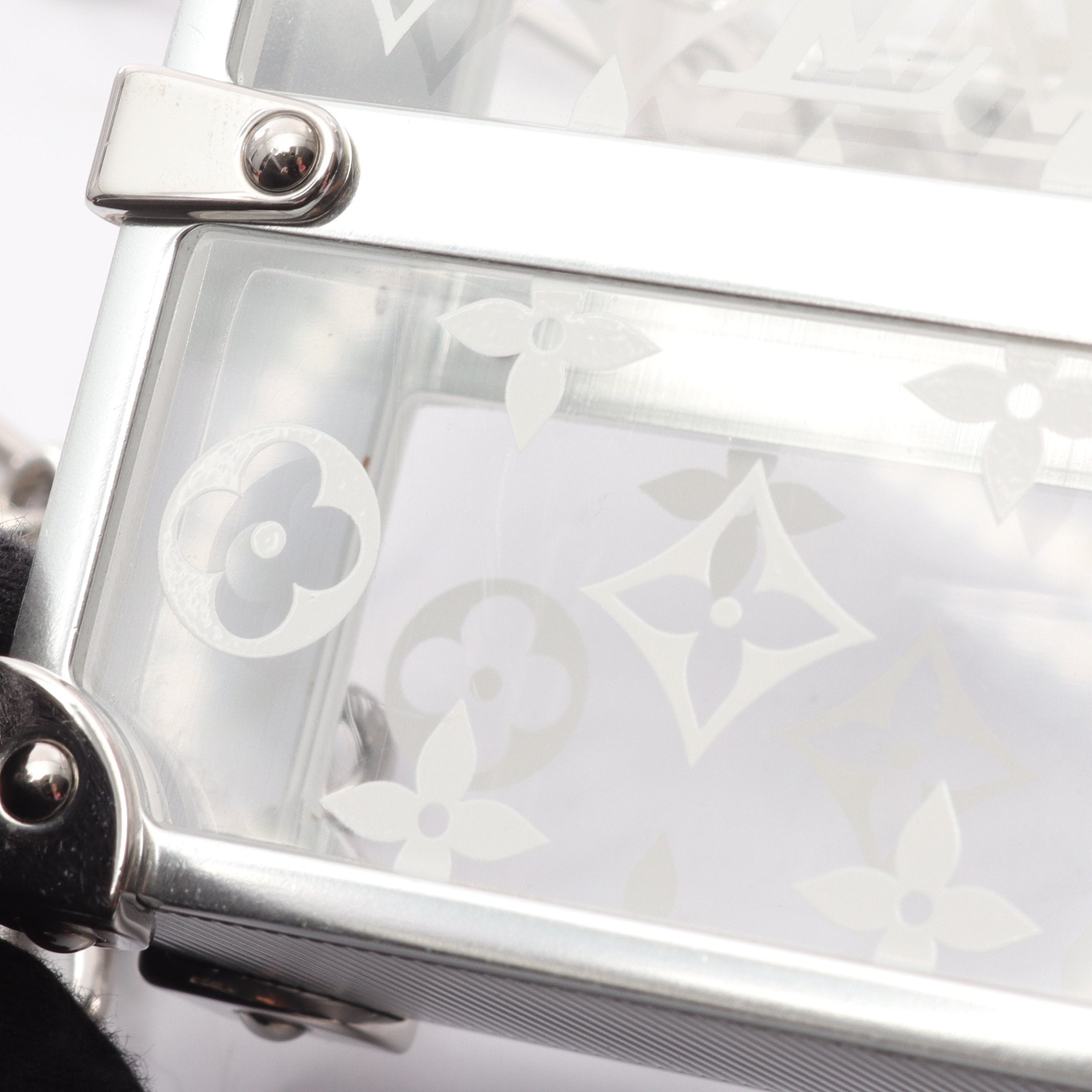 トランクボックスポーチ チェーンショルダーバッグ プレキシガラス