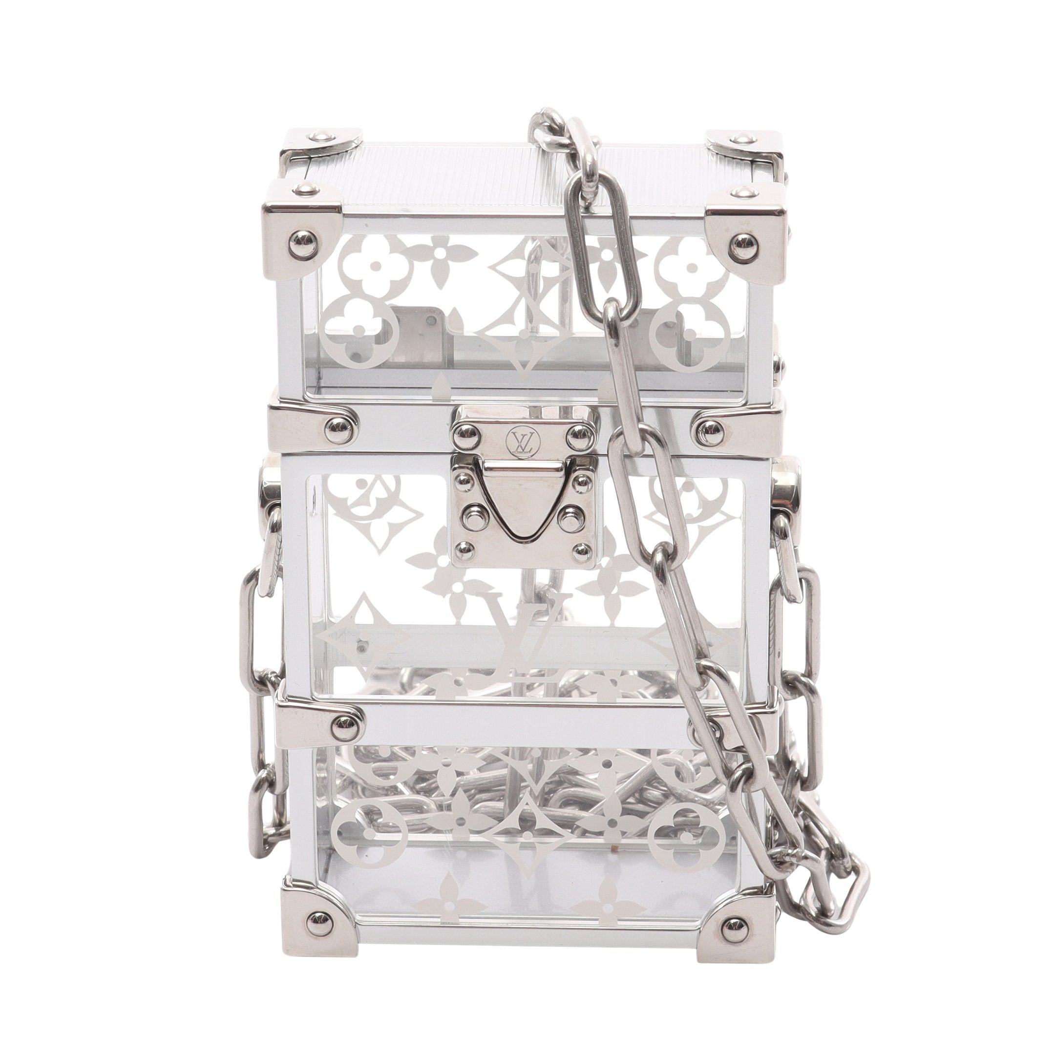 トランクボックスポーチ チェーンショルダーバッグ プレキシガラス