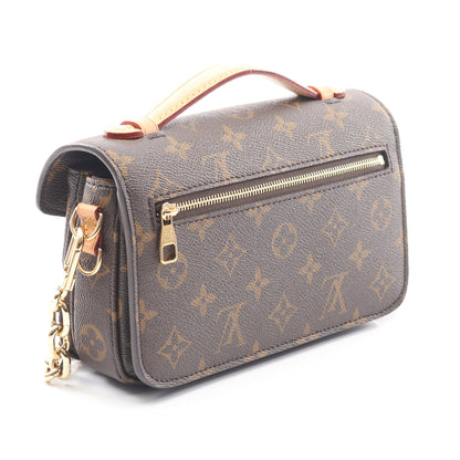 ポシェット メティス EW モノグラム ハンドバッグ PVC レザー ブラウン 2WAY ルイヴィトン バッグ LOUIS VUITTON